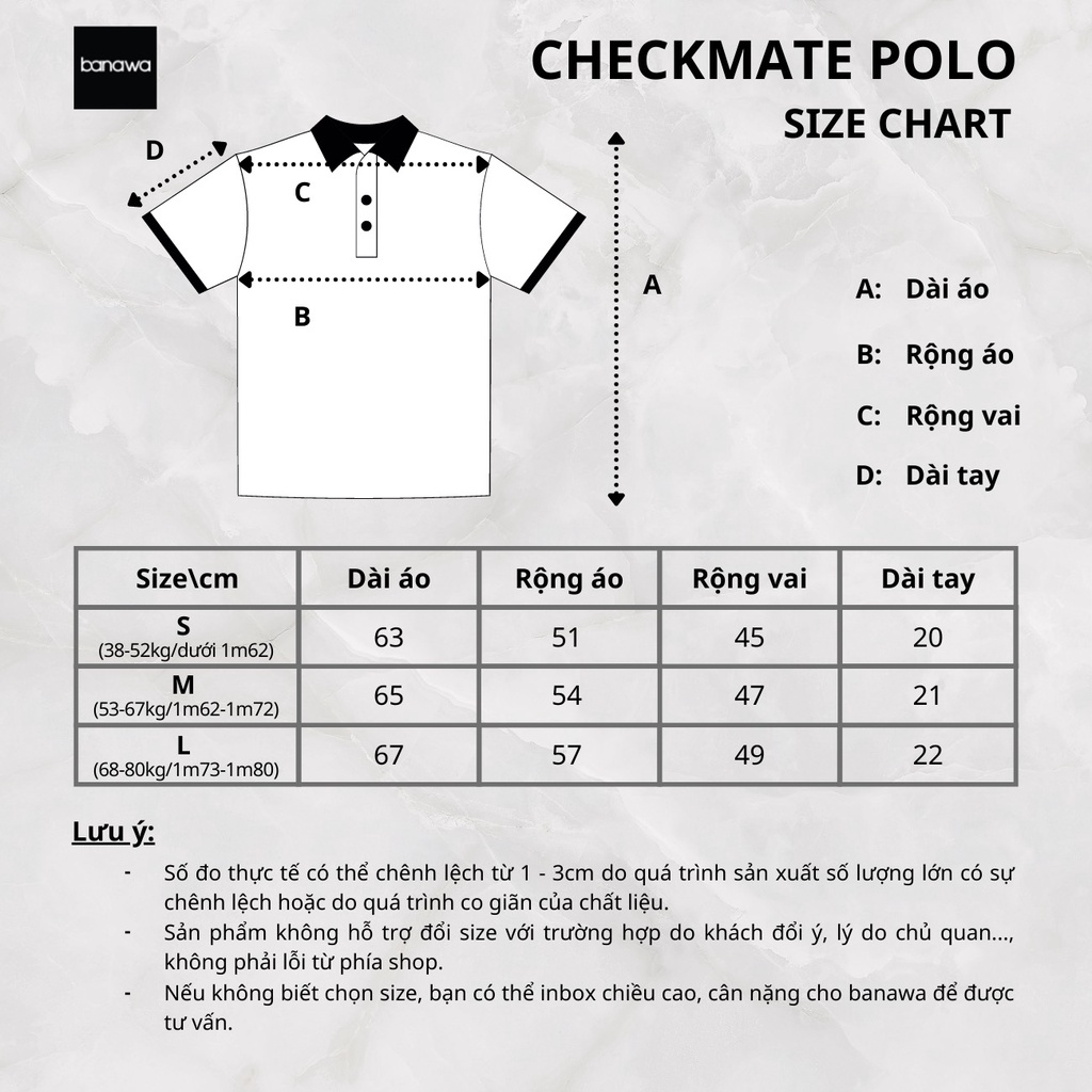 Áo Polo Banawa nam nữ unisex có cổ sơ mi tay lỡ form rộng tay lỡ - Gothic Polo Wash - Màu Đen