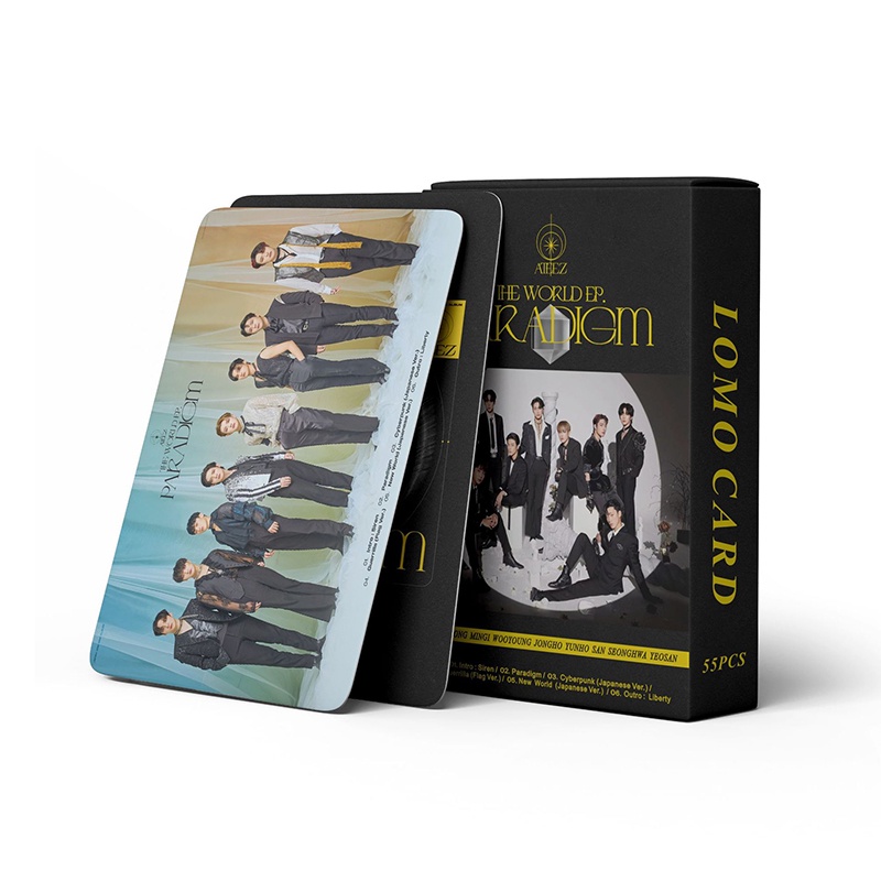 Hộp 55 Ảnh Thẻ LOMO Nhóm Nhạc ATEEZ