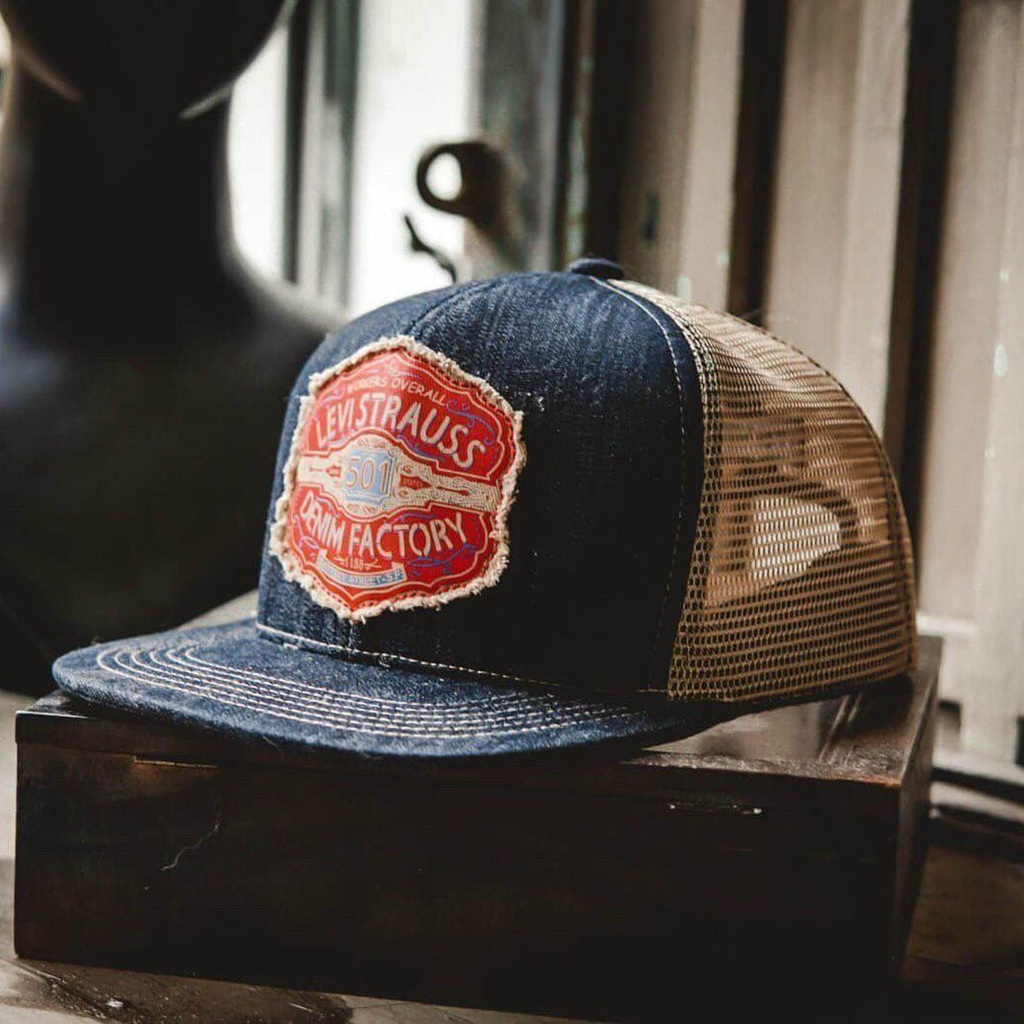 Nón snapback phối lưới - Mũ hiphop Jean cool ngầu - đậm chất dân chơi thời trang nam