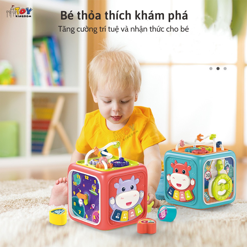 Đồ Chơi Hình Khối 6 Mặt Mini Tiếng Anh Woa Toys– Dành Cho Sự Phát Triển Đầu Đời Bé – Cho Bé từ 6th