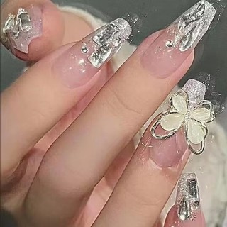 Bộ nail 24 móng giả 💖beauty nail 💖 có đính phụ kiện