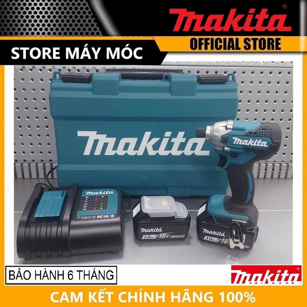 MÁY VẶN VÍT DÙNG PIN(BL1830B*1+DC18SD+THÙNG MAKPAC)(18V) MAKITA DTD156SF1J - HÀNG CHÍNH HÃNG
