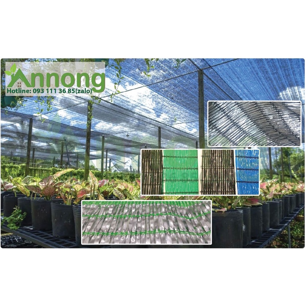 Lưới Che Nắng Thái Lan Khổ 3m Che Phủ 50%