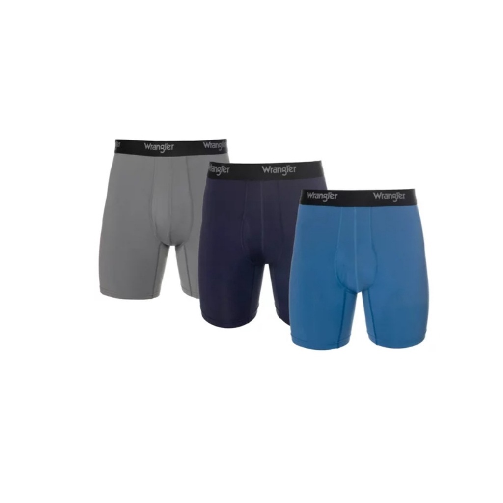 💥💥💥Hộp 3 chiếc Boxer nam xuất dư xịn, chất liệu co giãn 4 chiều, thoáng mát hiệu Wrangler tới 100kg