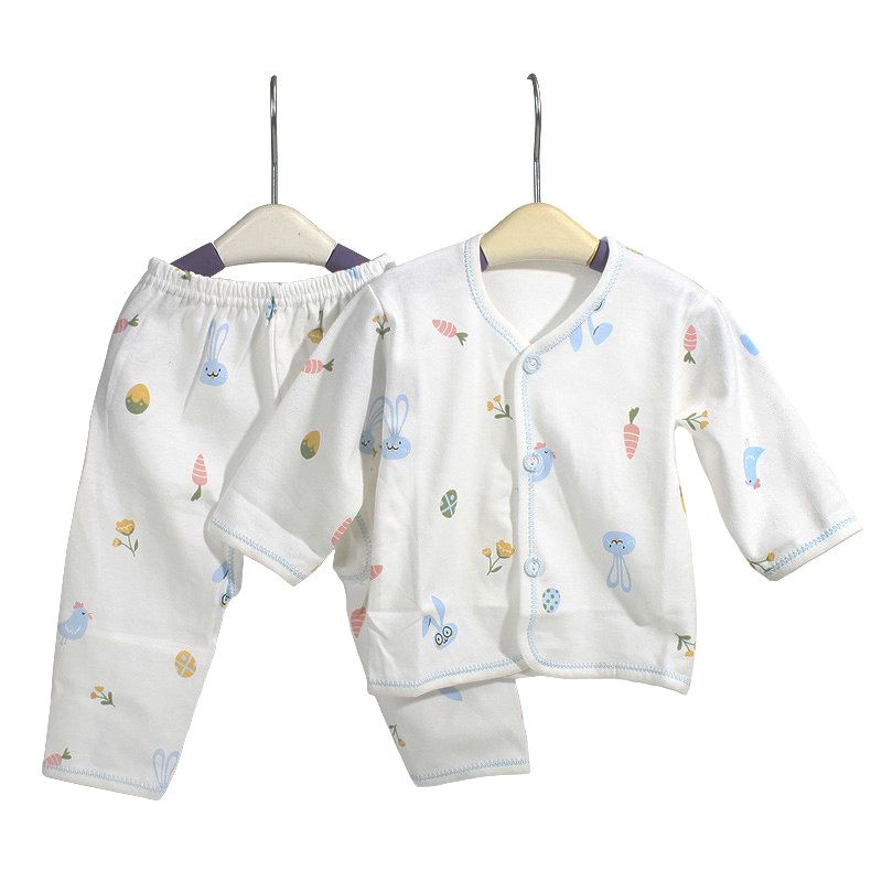Bộ quần áo cotton Organic dài tay nhiều màu sắc cho bé từ sơ sinh