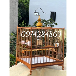 Khung lồng tre chào mào lá đề chân lá đề móc chữ H 21 nan chống dúc đầu ( TBTM)