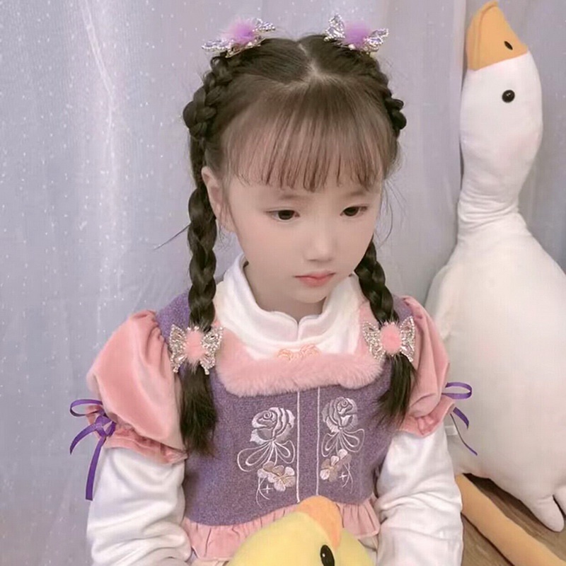 Kẹp Tóc Hình Bướm Đính Đá Nhân Tạo Lấp Lánh Dễ Thương Cho Nữ timetunnel