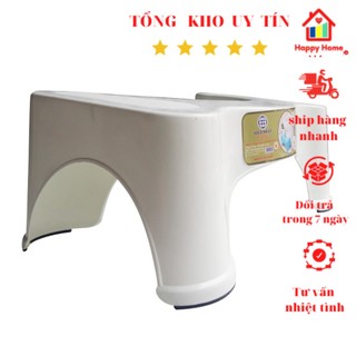Ghế kê chân toilet nhựa Việt Nhật phụ kiện cho nhà vệ sinh Happy Home