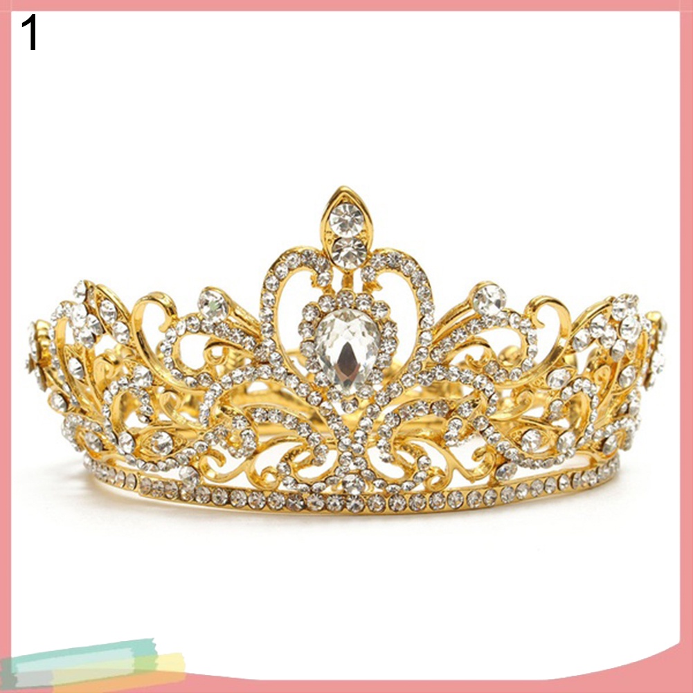 Vương Miện Đính Đá Lấp Lánh Thời Trang Dành Cho Cô Dâu