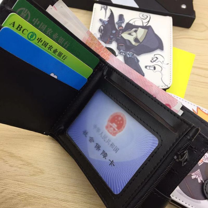 Ví Ngắn Đựng Tiền Xu Họa Tiết Hoạt Hình Anime Độc Đáo Cho Nam