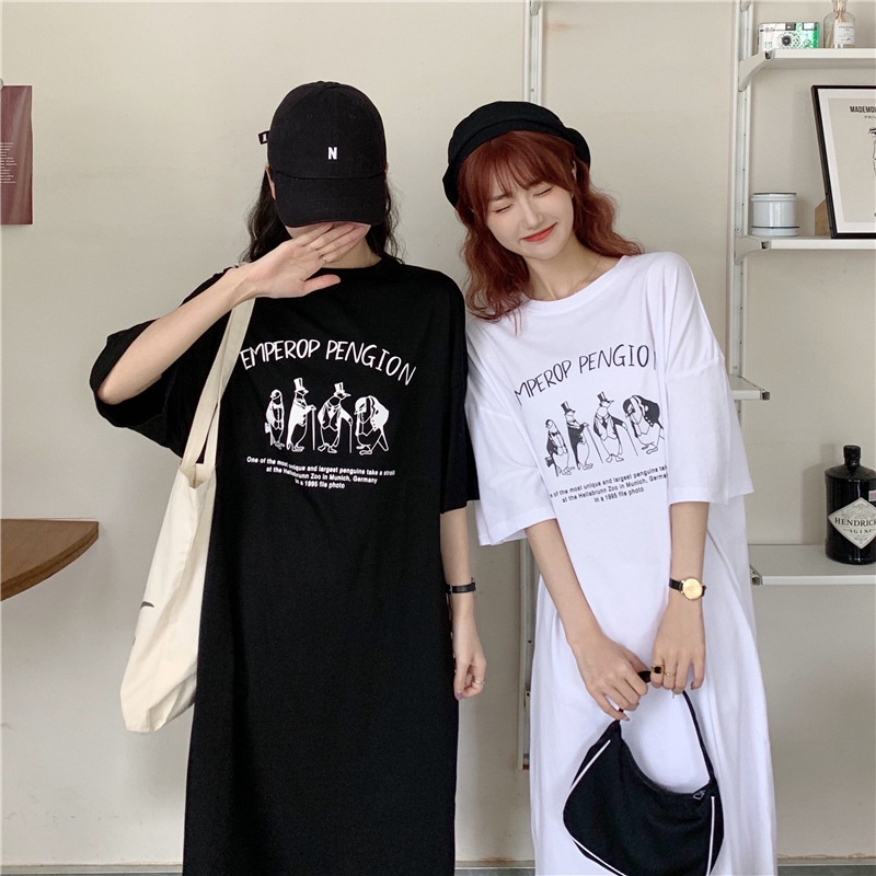 IELGY Đầm Ngắn Tay Phong Cách harajuku Thời Trang Cho Nữ