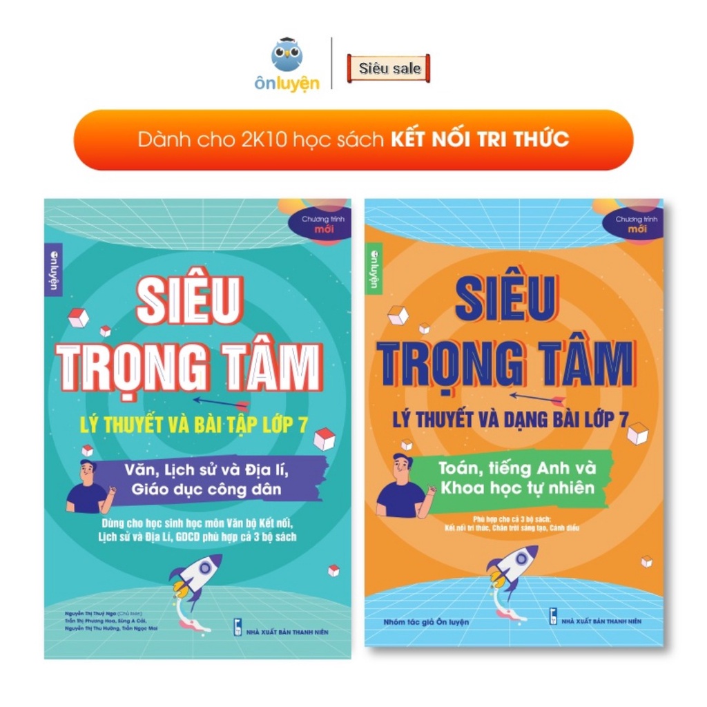Combo 2 Cuốn Siêu_Trọng_Tâm_Lớp_7_Môn_Toán_Tiếng_Anh_KHTN Và Văn_KHXH ( Kết_Nối_Tri_Thức )