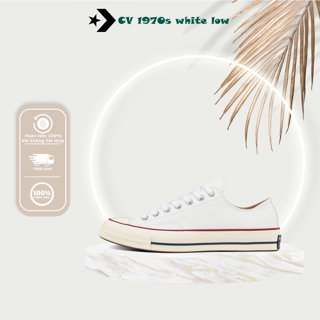 Giày [Chính Hãng] Converse 1970s Trắng Thấp