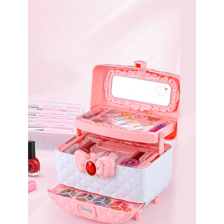 Bộ Đồ Chơi Trang Điểm Hình Vali Đựng Mỹ Phẩm Cho Bé