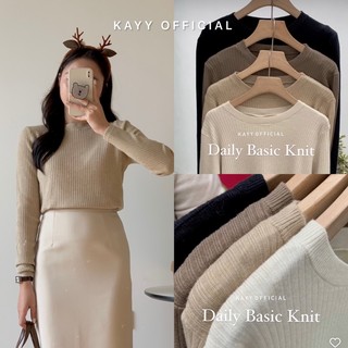 Kayy. áo len tăm cổ tròn co dãn - altgd