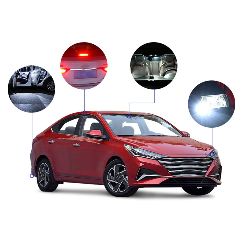 Set 2 Bóng Đèn LED T15 W16W 921 912 T16 902 Công Suất Cao 45 4014SMD 1200LM Siêu Sáng Cho Xe Hơi