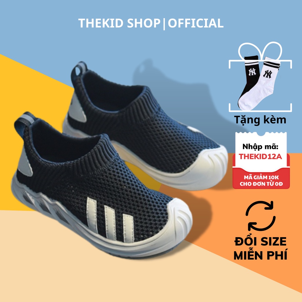 Giày lười cho bé trai bé gái 1-14T đế bệt chống trơn trượt siêu nhẹ G161