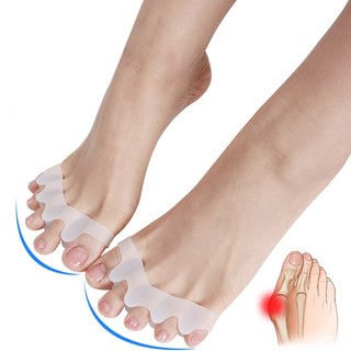 2pcs Silicone Bunion Corrector Toe Protector Straightener Spreader Separator FATE1