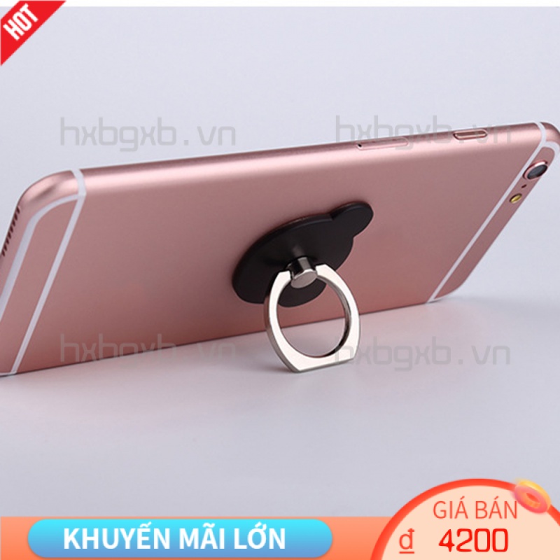 Nhẫn đỡ điện thoại/máy tính bảng bằng kim loại có thể xoay 360 độ tiện dụng