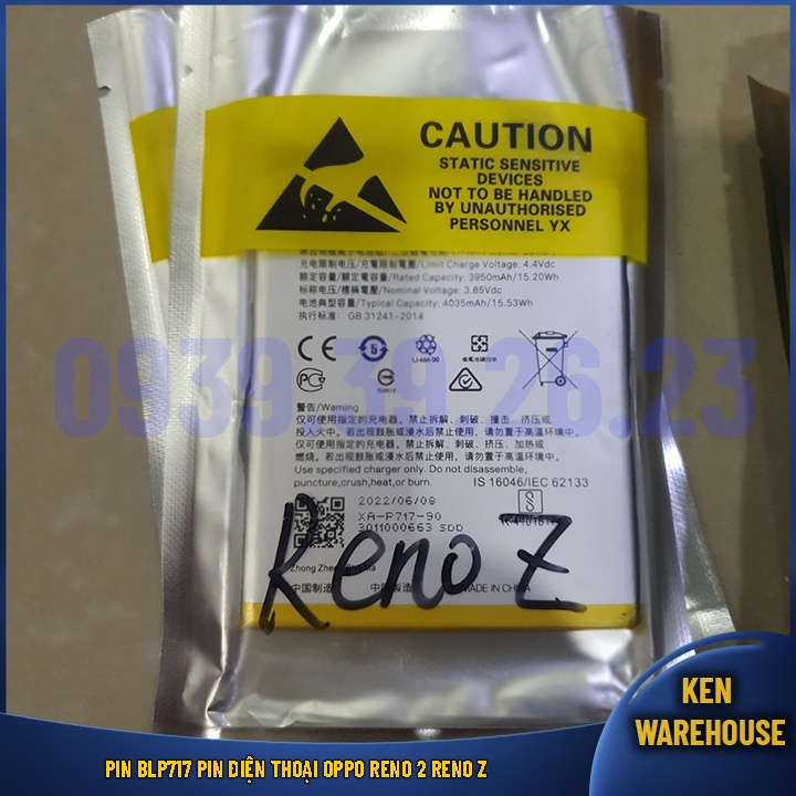 Pin BLP717 Pin Điện Thoại Oppo Reno 2 Reno Z - KEN warehouse