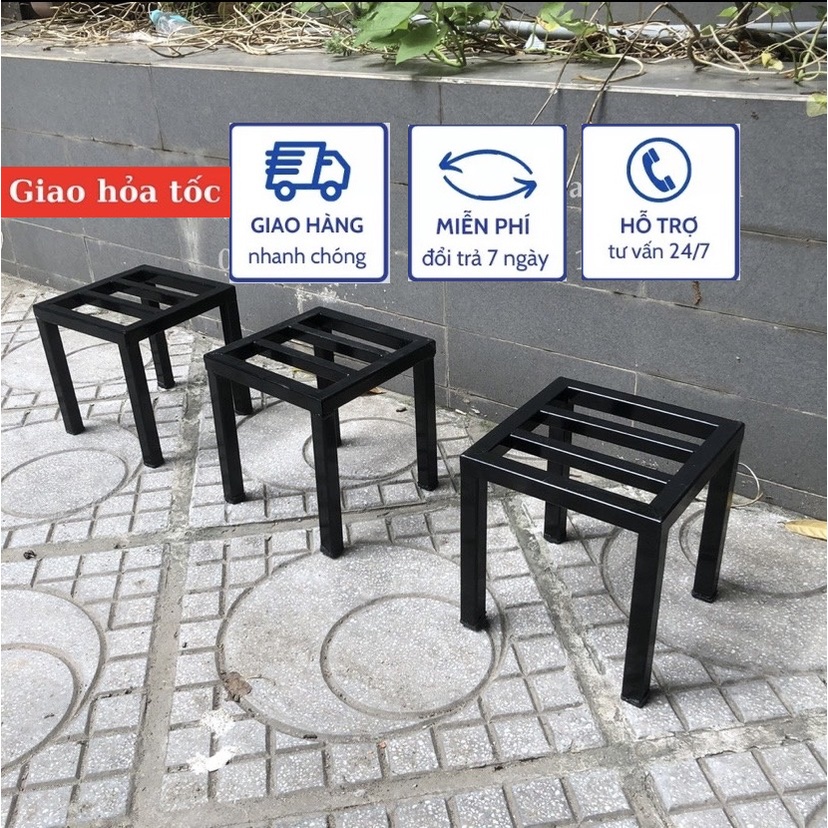 Kệ cây cảnh trong nhà tiện lợi, đôn cây cảnh, đôn chân sắt 20x20x15cm,nhiều công dụng sơn tĩnh điện. sopido