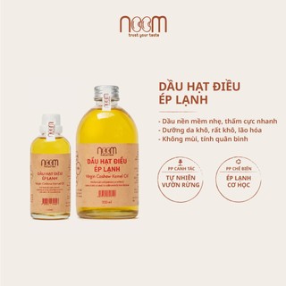 Dầu hạt điều ép lạnh nguyên chất noom - noomfood