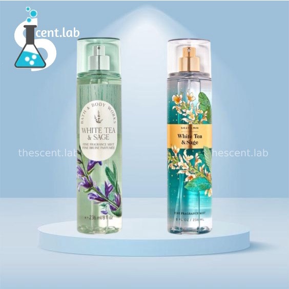 Xịt Thơm Toàn Thân White Tea & Sage Fine Fragrance Mist -𝐭𝐡𝐞𝐬𝐜𝐞𝐧𝐭.𝐥𝐚𝐛-