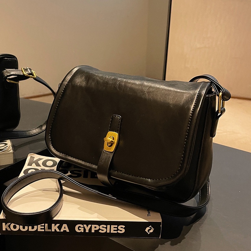 Túi Đeo Chéo Hình Vuông Nhỏ Màu Trơn Dễ Phối Đồ Thời Trang Cho Nữ