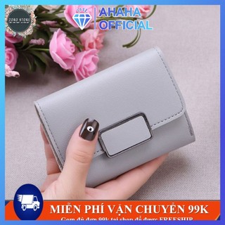 Bóp ví nữ đựng tiền mini gấp 3 bỏ túi giá rẻ, nhiều ngăn siêu tiện dụng PTVI102
