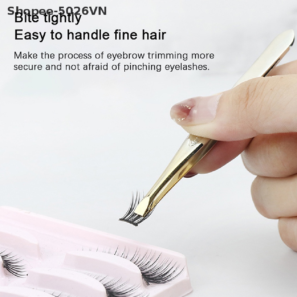 1 Nhíp Nhổ Lông Mày Bằng Thép Không Gỉ Tiện Dụng