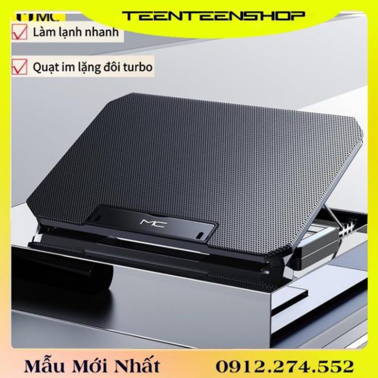 Đế giá đỡ quạt tản hút nhiệt laptop máy tính bền tốt, Quạt tản nhiệt to chạy êm làm mát cực nhanh
