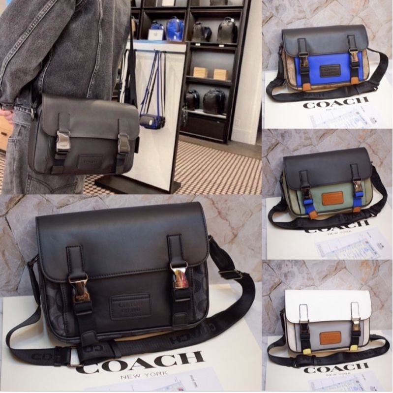 Túi đeo chéo nam Coac nắp gập khóa gài fullbox size 30