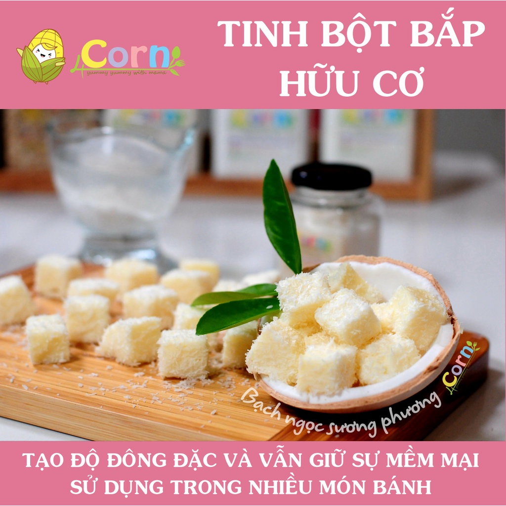 Tinh bột bắp hữu cơ Biovegan - Cho bé 6m+