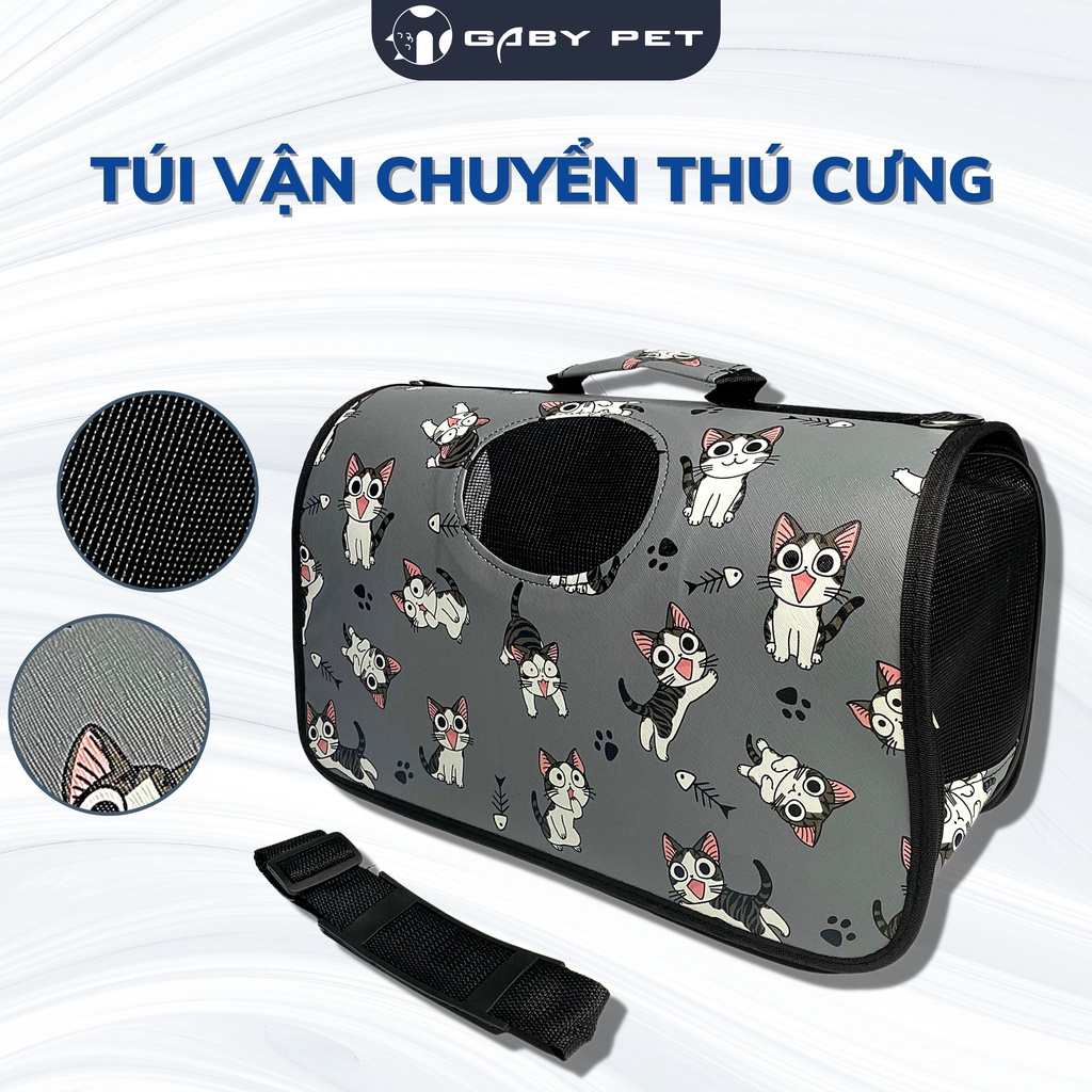 Túi Vận Chuyển Chó Mèo GABYPET Họa Tiết Nổi Bật