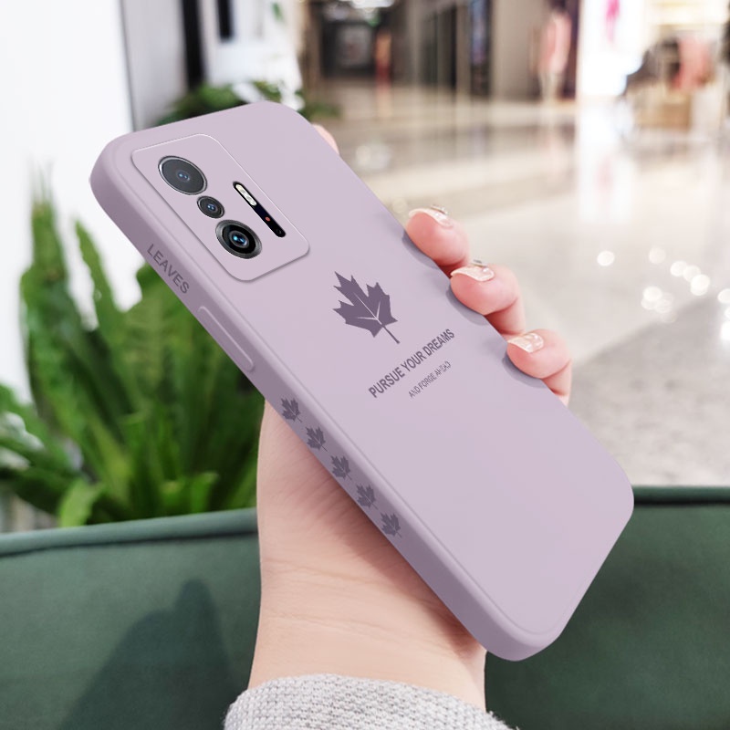 Ốp Điện Thoại Họa Tiết Lá Phong Đơn Giản Thoải Mái Cho xiaomi mi 13t 12t 11t 10t pro lite mi 9t pro