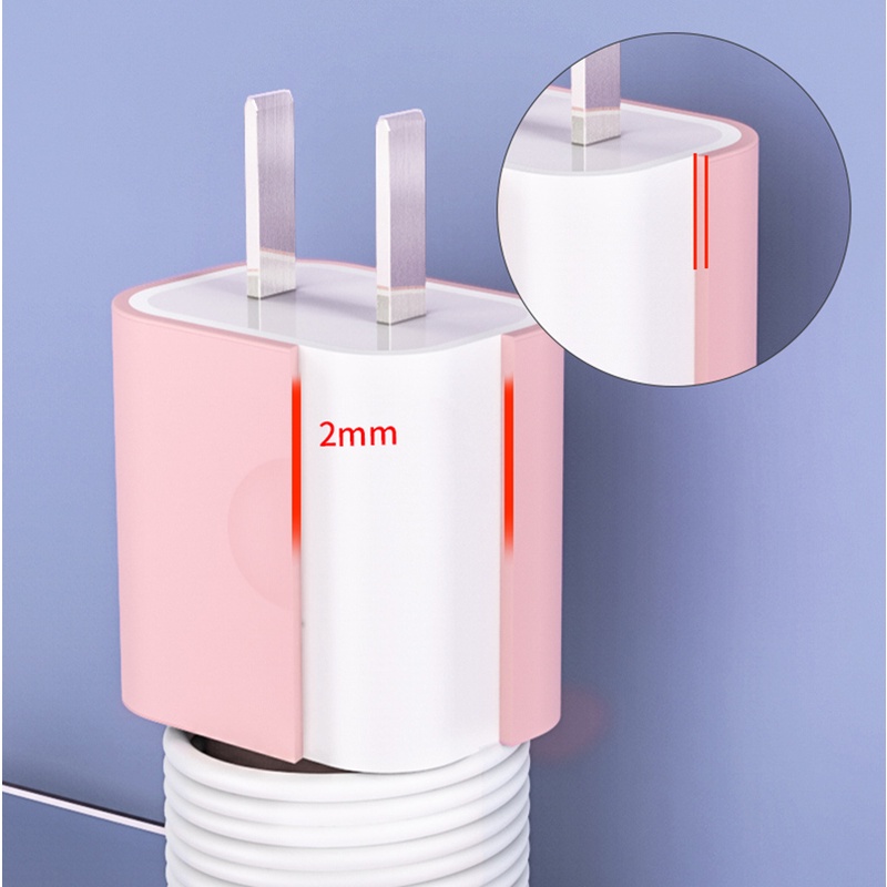 Vỏ Silicone Quấn Bảo Vệ Dây Cáp Sạc Chống Đứt Gãy 18 / 20W