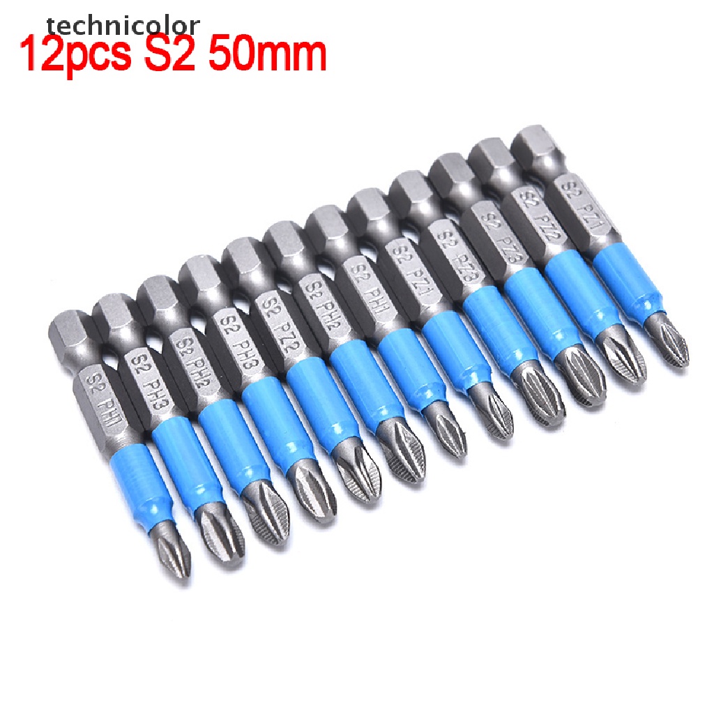 Bộ 12 Mũi Khoan Điện Một Mặt Chống Trượt PH 50mm