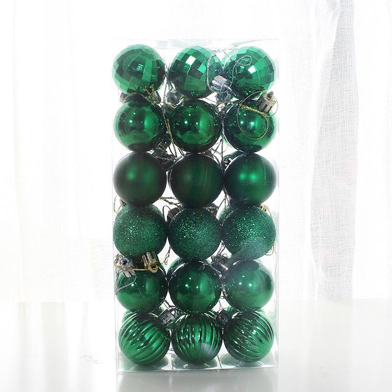 Set 36q châu noel nhiều loại , set châu trang trí cây thông tạo không khí giáng sinh