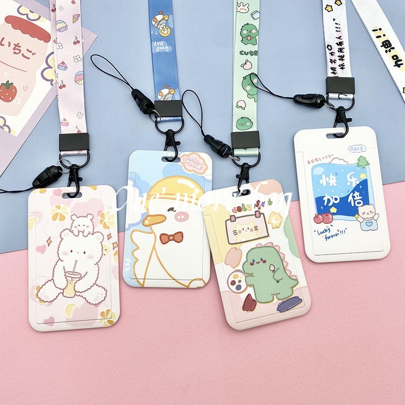 One Ví Đựng Thẻ Xe Bus / Thẻ Truy Cập Thiết Kế Dễ Thương Cho Học Sinh Mẫu Giáo