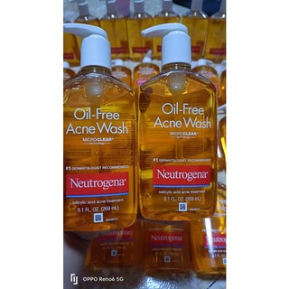 SỮA RỬA MẶT NEUTROGENA OIL FREE ACNE WASH 177ml, 269ML