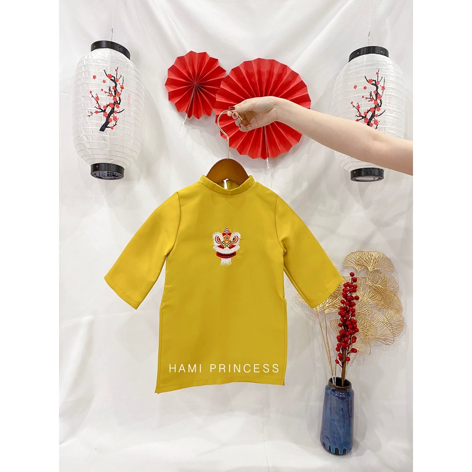 𝐀́𝐨 𝐃𝐚̀𝐢 𝐓𝐚𝐟𝐭𝐚 𝐁𝐞́ 𝐓𝐫𝐚𝐢 - Áo Dài Cách Tân