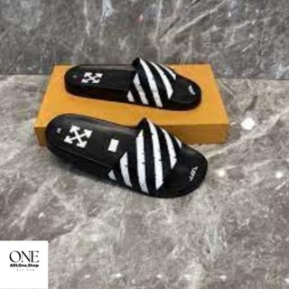 Dép nam nữ quai ngang off white thời trang Adloneshop
