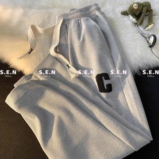 Quần Jogger Tổ Ong C Basic ống xuông Chất Dày Dặn