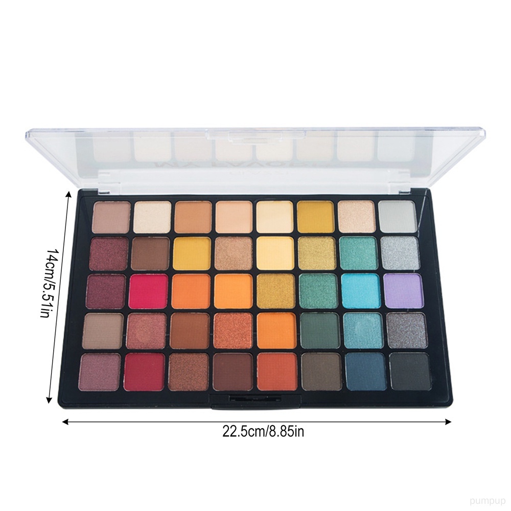 Bảng Phấn Mắt 40 Màu Lì Và Ánh Nhũ Kết Hợp Trang Điểm Kháng Nước Và Lâu Trôi