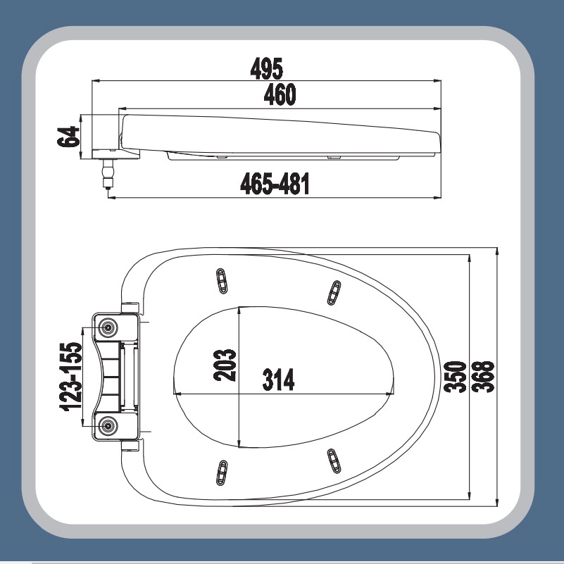 NẮP Bồn Cầu Bệt Bệ Xí RƠI ÊM HA10 NHỰA ABS Loại 1 khối và 2 khối