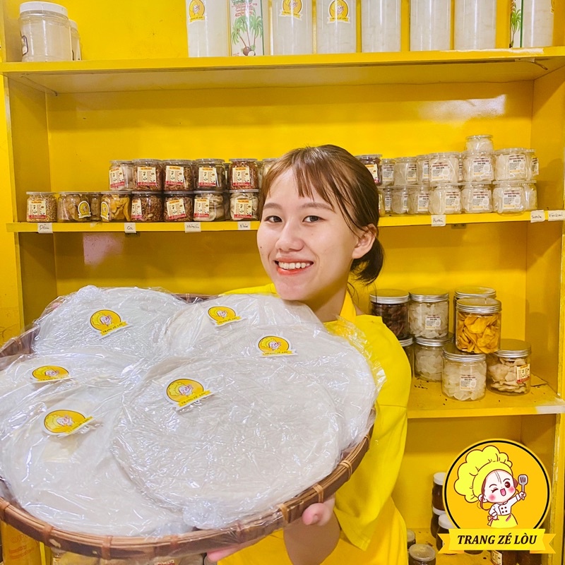 Bánh Tráng Phơi Sương Tròn Mỏng Dẻo🥞Thơm Ngọt Vị Bột Gạo🥞Ăn Vặt Trang Zé Lòu