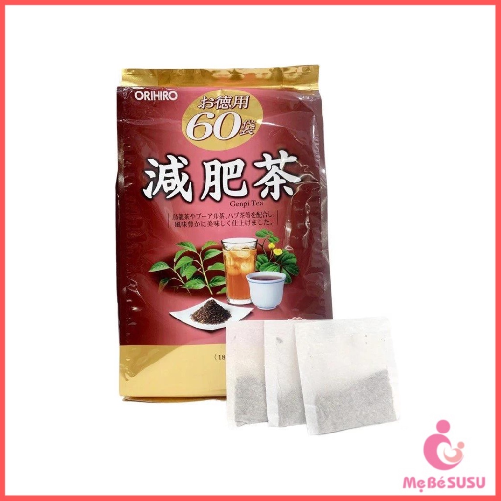 Trà Genpi giảm mỡ bụng Orihiro 180g 60 gói Nhật Bản 4/2026