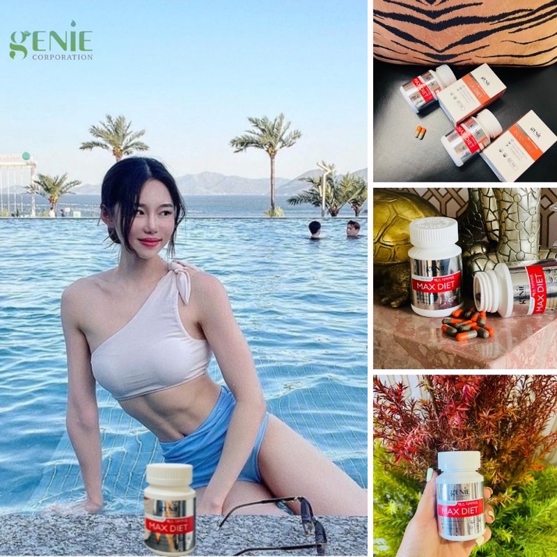 VIÊN UỐNG GIẢM CÂN MAX DIET GENIE NO GYM HEALTHY DIET GENIE- 4952