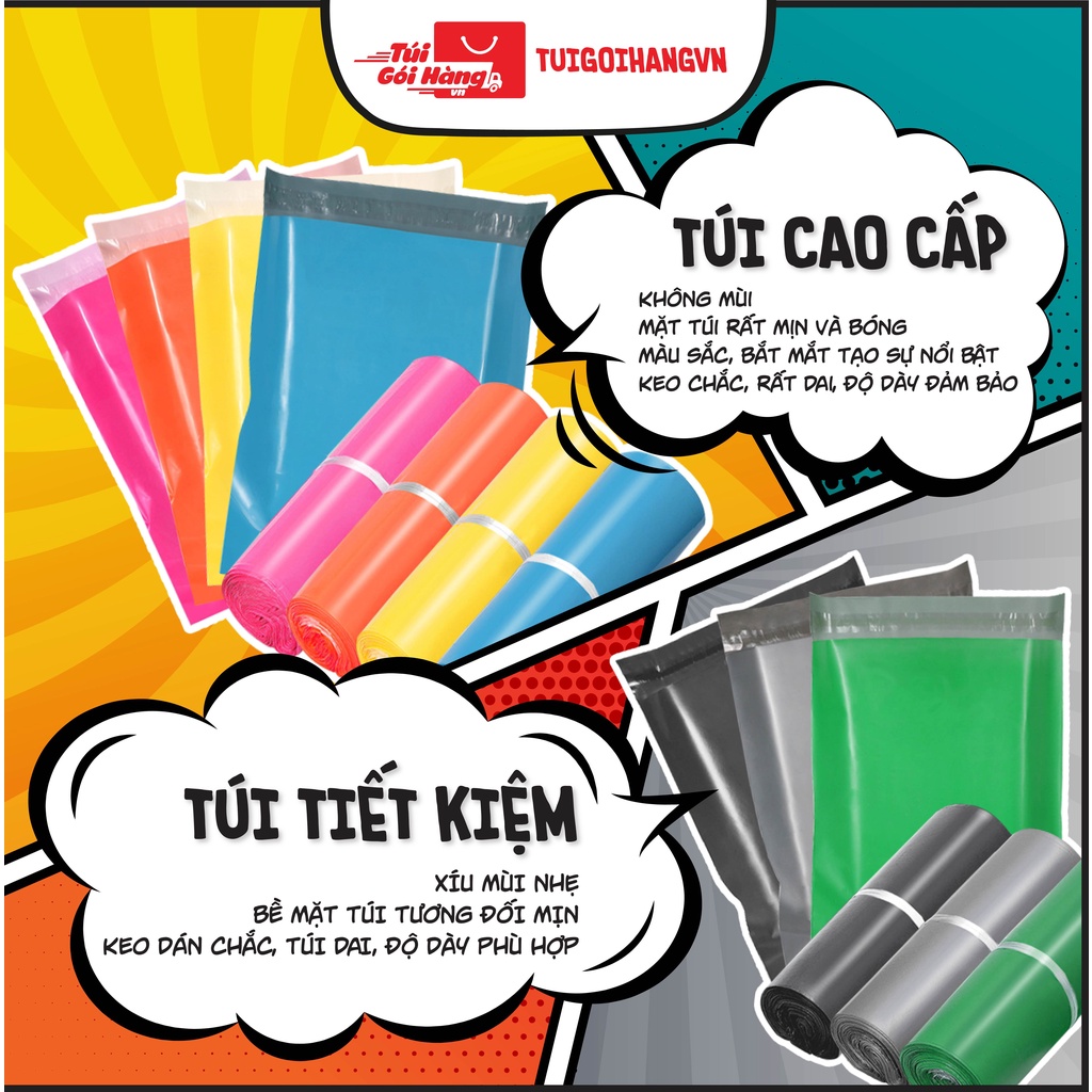 Túi gói hàng 32x45 TUIGOIHANG cuộn 100 cái - In logo in thương hiệu theo yêu cầu