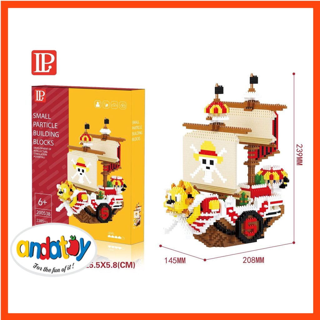 Lego One Pice đồ chơi lắp ráp mô hình tàu hải tặc Thousand Sunny cỡ lớn lego 3d ANDATOY AD1166